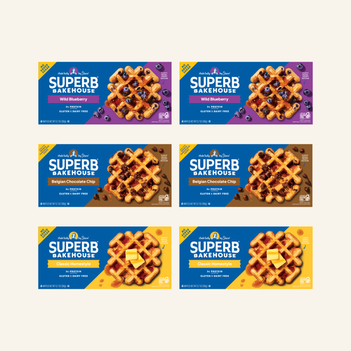 2 Wild Blueberry, 2 Chocolate Chip, 2 Classic