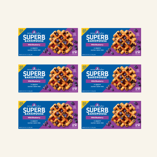 Wild Blueberry Waffles - 6 Cartons