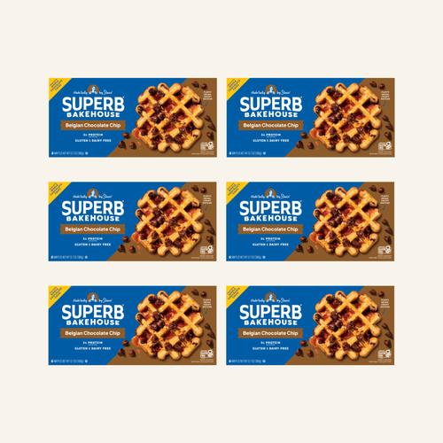 Belgian Chocolate Chip Waffles - 6 Cartons